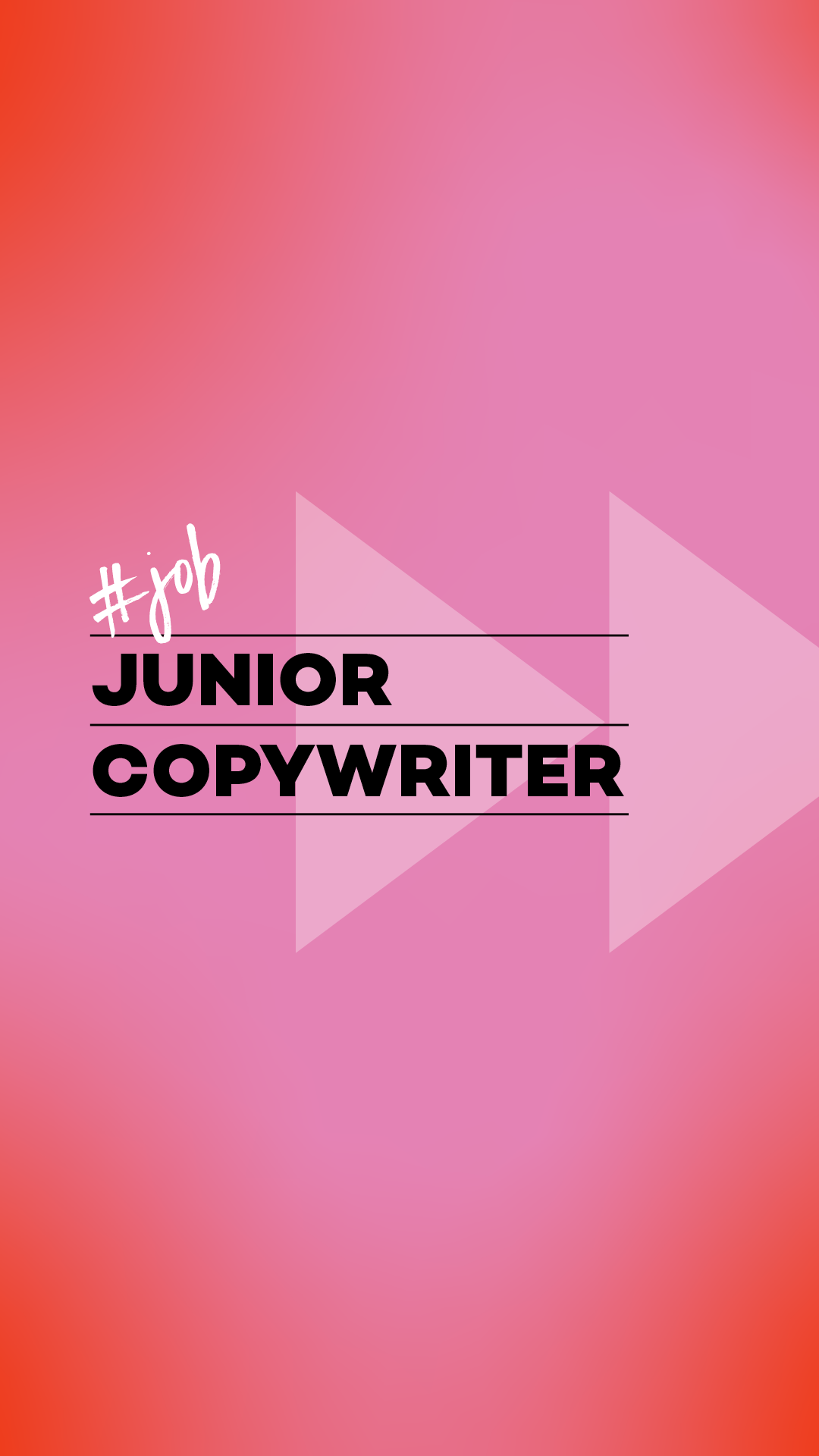Banner oglas jr copywriter social
