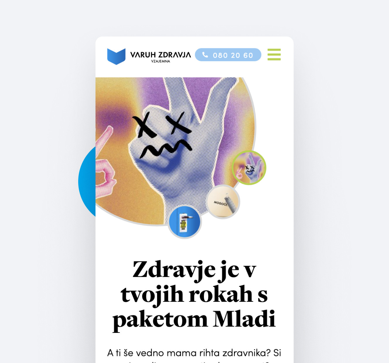 Vzajemna mobilna spletna stran