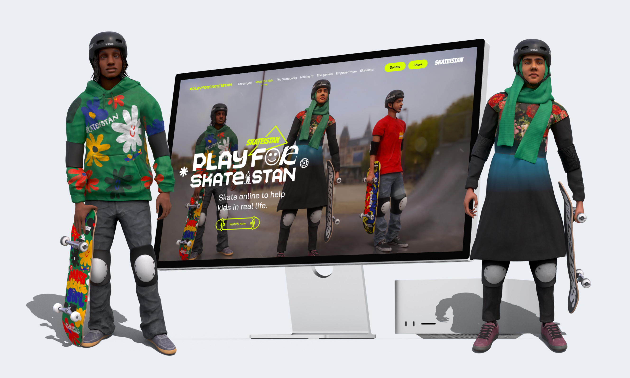 Play for Skateistan računalnik